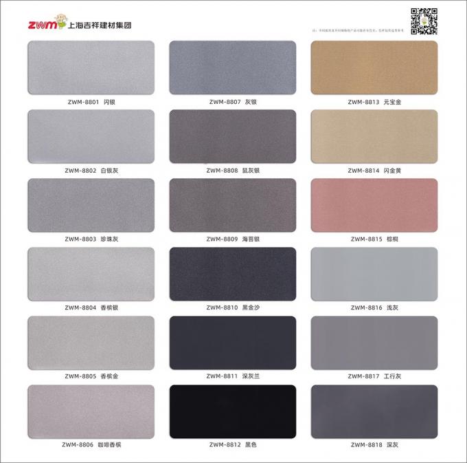 وزن سبک ACP و رنگ های مختلف B1 FR پوشش PVDF پنل آلومینیوم کامپوزیت برای ساختمان و پوشش هتل خانه 6