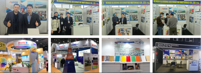 وزن سبک ACP و رنگ های مختلف B1 FR پوشش PVDF پنل آلومینیوم کامپوزیت برای ساختمان و پوشش هتل خانه 17