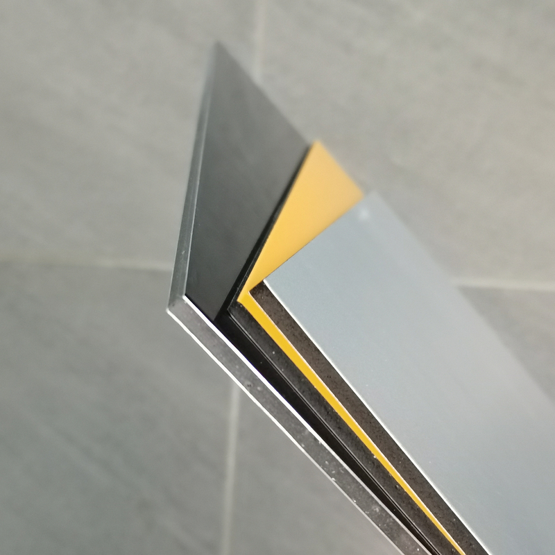 پانل آلومینیومی کامپوزیت PVDF Alucobond با هسته غیر قابل شکستن و سطح درخشان