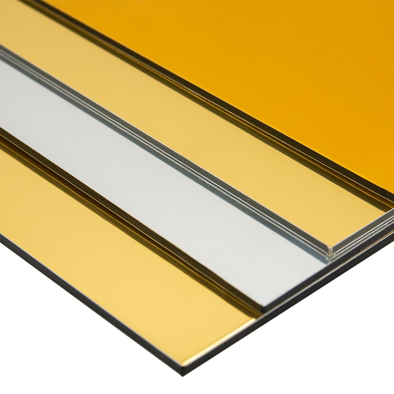 پانل آلومینیومی کامپوزیت PVDF Alucobond با هسته غیر قابل شکستن و سطح درخشان
