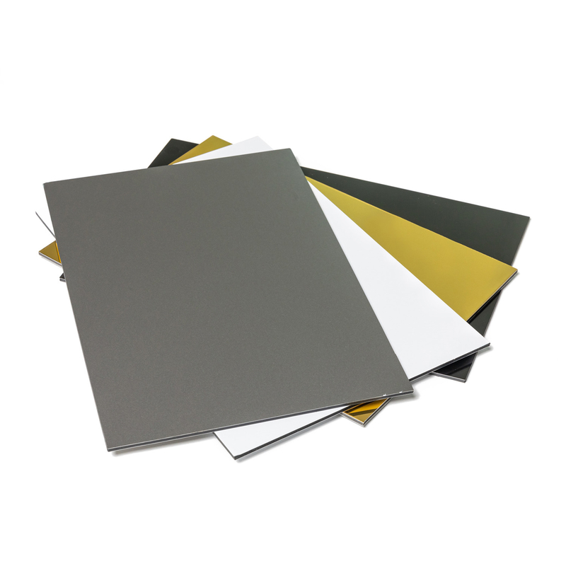 رنگ خاکستری PE PVDF پنل آلومینیوم کامپوزیت acm acp با 3mm / 4mm / 5mm