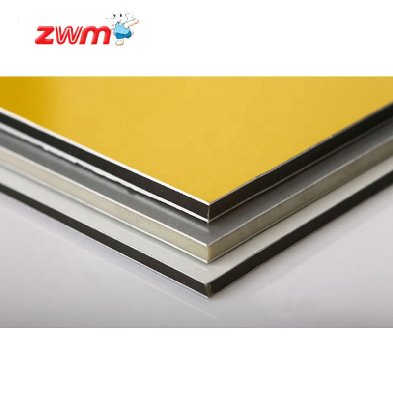 آلوکوبند استاندارد A2 پنل کامپوزیت آلومینیوم ضد آتش ACM 4mm، وزن سبک برای دیوار پرده