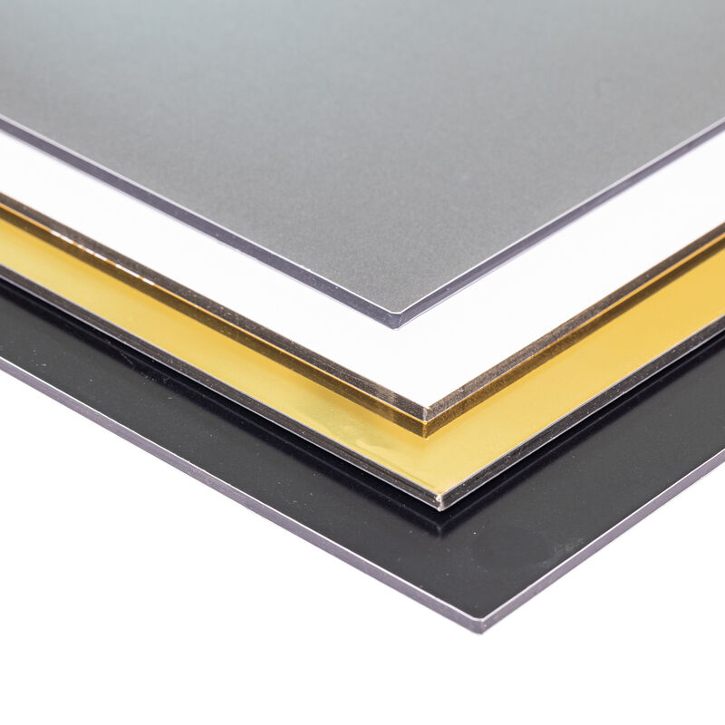 آماده برای ارسال 2mm ACP قدرت بالا و ضد آتش، PE PVDF پایان درخشان برای دیوار پارتیشن بهترین فروشنده در علی