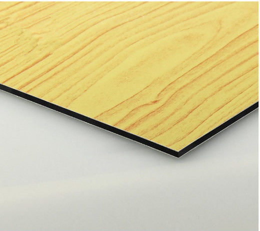 OEM فابریکه چوب دانه ACP 4mm، پوشش PVDF، سطح ضد خراش برای بیرونی داخلی دیوار پوششی فروشنده