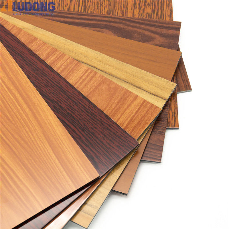 ورق OEM & ODM Wood Grain ACP ACM 1550*3000mm، پوشش نانو، ضد خش و عایق صدا برای ایستگاه مترو با کیفیت بالا