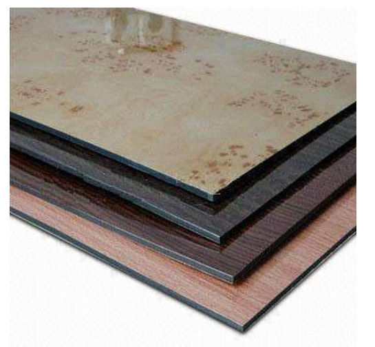 بسته بندی امن 3mm دانه مرمر ACM / ACP PE پوشش PVDF، تمیز کردن آسان و مقاوم در برابر خراش برای آشپزخانه Backsplash در موجود است