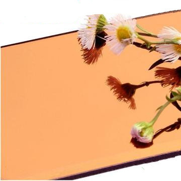 آینه آلومینیوم پنل ترکیبی PE PVDF پوشش 0.3mm آلومینیوم نقره مس طلا