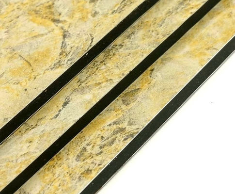 تولید کننده مستقیم 5mm سنگ مرمر دانه ACP / ACM قدرت بالا، غیر قابل اشتعال، برای تزئینات داخلی کابین آسانسور