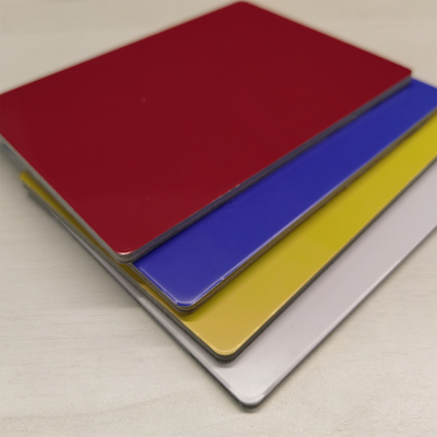 1220*2440*4*0.21mm PVDF آلومینیوم پنل کامپوزیت ACP / Acm برای پنل دیواری و تزئینات خارجی